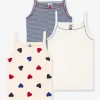 à prix d'occasion Lot De 3 Chemises à Bretelles Coeur Petite Fille – PETIT BATEAU Blanc – Petit Bateau 20