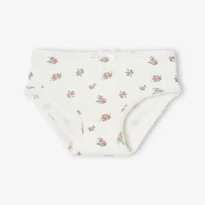 magasin en ligne Lot De 3 Culottes Fille En Maille Côtelée écru – Vertbaudet 12