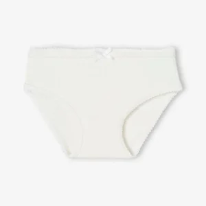 magasin en ligne Lot De 3 Culottes Fille En Maille Côtelée écru – Vertbaudet 14