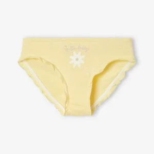 Lot De 3 Culottes Fille Volantées “marguerite” Jaune D’or – Vertbaudet Neuve avec étiquette 10