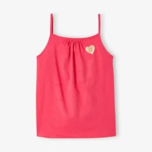 dernière tendance Lot De 3 Débardeurs Basics à Fines Bretelles Fille Framboise – Vertbaudet 10