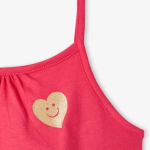 dernière tendance Lot De 3 Débardeurs Basics à Fines Bretelles Fille Framboise – Vertbaudet 18