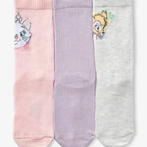 Distributeur Officiel Lot De 3 Paires De Chaussettes Disney® Violet, Rose Et Gris Chiné – Disney 7