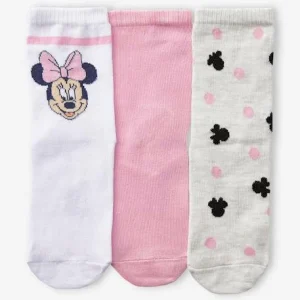 Lot De 3 Paires De Chaussettes Disney® Minnie Rose, Blanc, Gris Chiné – Minnie grossiste 7