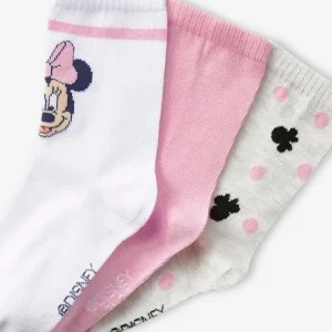 Lot De 3 Paires De Chaussettes Disney® Minnie Rose, Blanc, Gris Chiné – Minnie grossiste 9