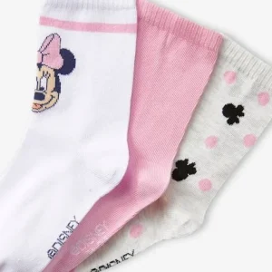 Acheter Maintenant Lot De 3 Paires De Chaussettes Disney® Minnie Rose, Blanc, Gris Chiné – Minnie 9