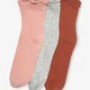 fashion pas cher Lot De 3 Paires De Chaussettes Fille En Maille Ajourée Lot Rose – Vertbaudet 8