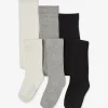 Promotio de vente Lot De 3 Paires De Collants Fille BASICS Lot Gris Chiné Moyen – Vertbaudet 10