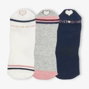 Lot De 3 Paires De Mi-chaussettes Sport Fille Lot Ivoire – Vertbaudet site pas cher 7