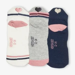 Lot De 3 Paires De Mi-chaussettes Sport Fille Lot Ivoire – Vertbaudet site pas cher 9