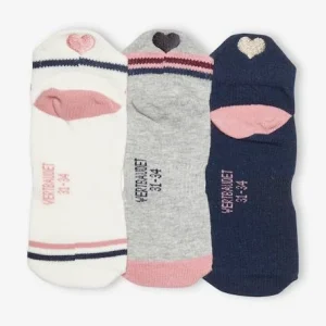 prix abordable Lot De 3 Paires De Mi-chaussettes Sport Fille Lot Ivoire – Vertbaudet 9