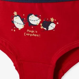 excellent qulity Lot De 3 Shorties Noël Fille Rouge – Vertbaudet 14