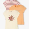 Lot De 3 T-shirts Basics Détails Irisés Fille Lot Sauge – Vertbaudet excellents soldes 20