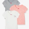 Lot De 3 T-shirts Manches Courtes Fille Dream BASICS Lot Ivoire – Vertbaudet styles dernier cri 16