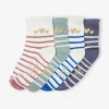 Lot De 4 Paires De Mi-chaussettes Rayées Et Coeurs Scintillants Bleu – Vertbaudet Meilleur Prix 13