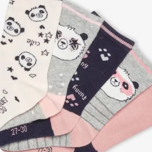 Lot De 5 Paires De Chaussettes Panda Fille Lot Mauve – Vertbaudet pas cher marque 6