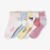 acheter en ligne Lot De 5 Paires De Mi-chaussettes Animaux Lot Rose Clair – Vertbaudet 10