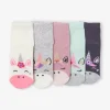 mode pas cher Lot De 5 Paires De Mi-chaussettes Licornes Lot Ivoire – Vertbaudet 11