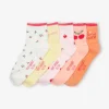 Lot De 5 Paires De Mi-chaussettes “Tutti Frutti” Fille Blush – Vertbaudet soldes 13