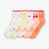 Lot De 5 Paires De Mi-chaussettes “Tutti Frutti” Fille Blush – Vertbaudet achat pas cher 8