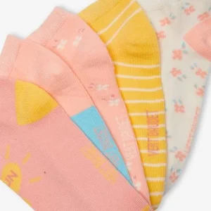 qualité supérieure Lot De 5 Paires De Soquettes Fille Jaune – Vertbaudet 9