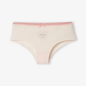 prix pas cher Lot De 5 Shorties Coeurs Fille Lot Rose Et Blanc – Vertbaudet 18