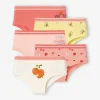 dernières Lot De 5 Shorties Fruits Fille Pêche – Vertbaudet 20