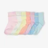 Lot De 7 Paires De Mi-chaussettes Fille BASICS Rose – Vertbaudet en ligne officielle 8