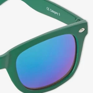 luxe soldes Lunettes De Soleil Effet Miroir Garçon Vert Moyen Uni – Vertbaudet 10