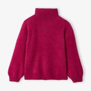 Pull Col Roulé En Maille Douillette Fille Framboise – Vertbaudet Satisfait ou Remboursé 12