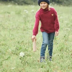 Nouvelle tendance Pull Col Roulé En Maille Douillette Fille Framboise – Vertbaudet 18