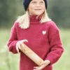 Nouvelle tendance Pull Col Roulé En Maille Douillette Fille Framboise – Vertbaudet 13