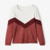 Pull Colorblock Fille Bordeaux – Vertbaudet magasin france 22