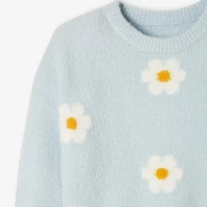 Pull Jacquard Duveteux Fille Bleu Ciel – Vertbaudet marques de renommée 12