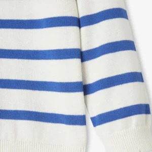 Pull Marinière Fille Détails Festonnés Rayé Bleu – Vertbaudet Acheter 14