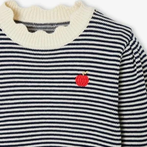 l'unique style Pull Rayé Fille Rayé Marine – Vertbaudet 16