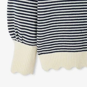 l'unique style Pull Rayé Fille Rayé Marine – Vertbaudet 18