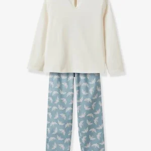 Pyjama Bi-matière Fille CYRILLUS écru – Cyrillus Pas Cher Magasin Soldes 10