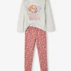 Pyjama Fille Bi-matière Pat’Patrouille® Gris Chiné Et Rose – Pat’ Patrouille achetez pas cher 14