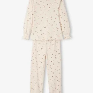 fashion pas cher Pyjama Imprimé En Maille Côtelée Fille Rose Clair – Vertbaudet 14