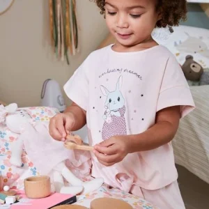 Boutique Pyjama Large Fille Lapin Rose Pâle – Vertbaudet 18