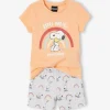 Pyjashort Fille Snoopy Peanuts® Pêche – Snoopy soldes pas cher 22