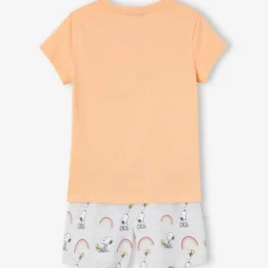 Pyjashort Fille Snoopy Peanuts® Pêche – Snoopy soldes pas cher 13