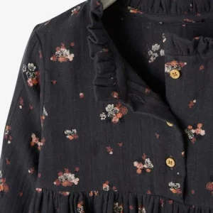 grossiste Robe à Collerette En Gaze De Coton Fille Caramel – Vertbaudet 12