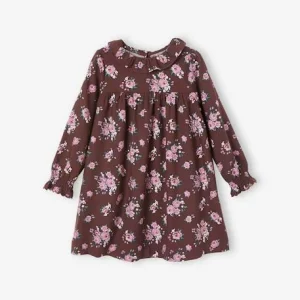 Robe à Collerette Imprimée Fleurs Fille Dark Prune Imprimé – Vertbaudet fashioniable 12