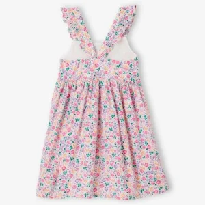 Robe à Fleurs Bretelles Volantées Fille Vert Imprimé – Vertbaudet boutique en ligne 10