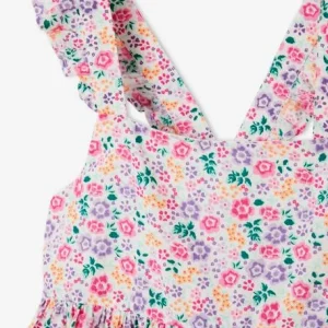 Robe à Fleurs Bretelles Volantées Fille Vert Imprimé – Vertbaudet boutique en ligne 12