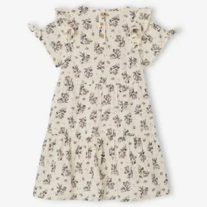 Robe à Smocks Motifs Fleurs Fille Beige Imprimé – Vertbaudet magasin en ligne france 9