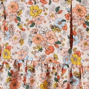 De super promotions disponibles Robe à Smocks Motifs Fleurs Fille Rose Imprimé – Vertbaudet 18