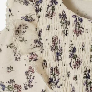 Robe à Smocks Motifs Fleurs Fille Beige Imprimé – Vertbaudet magasin en ligne france 11